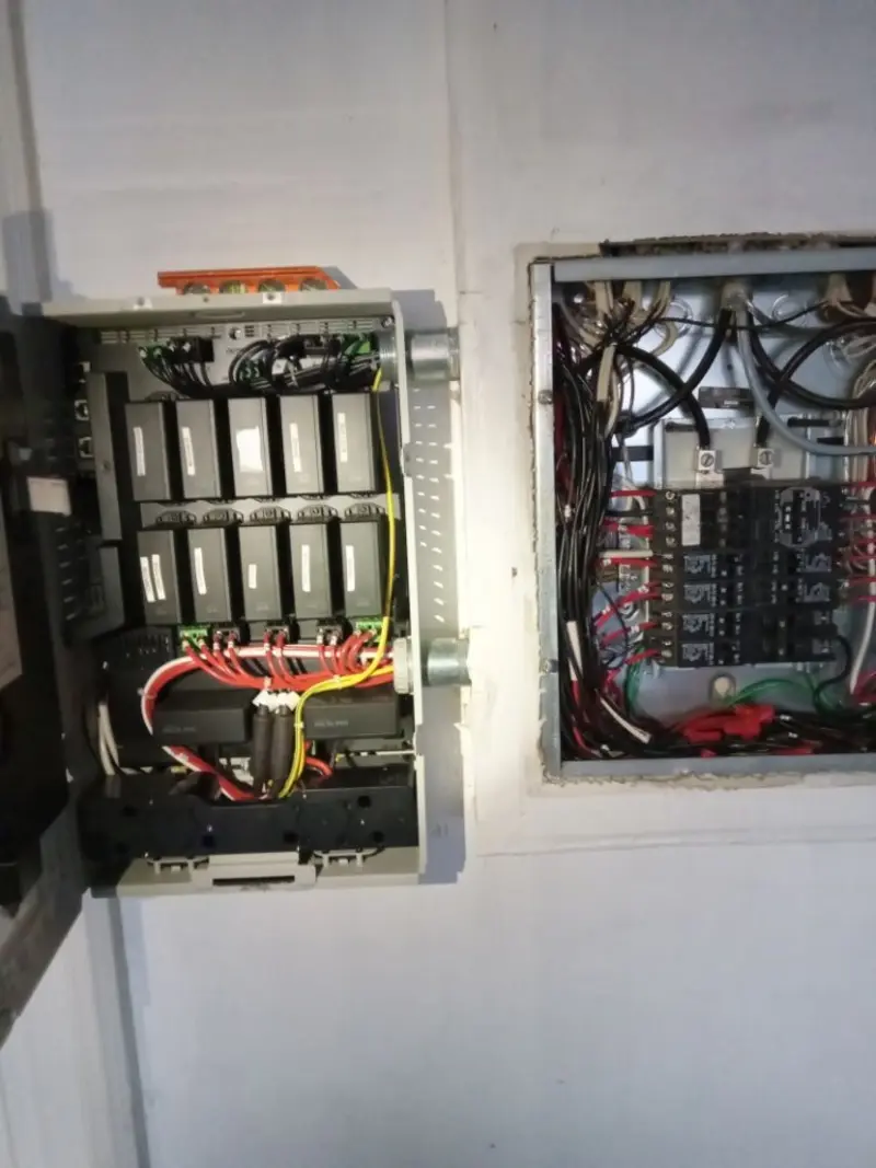Electrical panel upgrade completed for Security Camera Wiring in Hillsboro